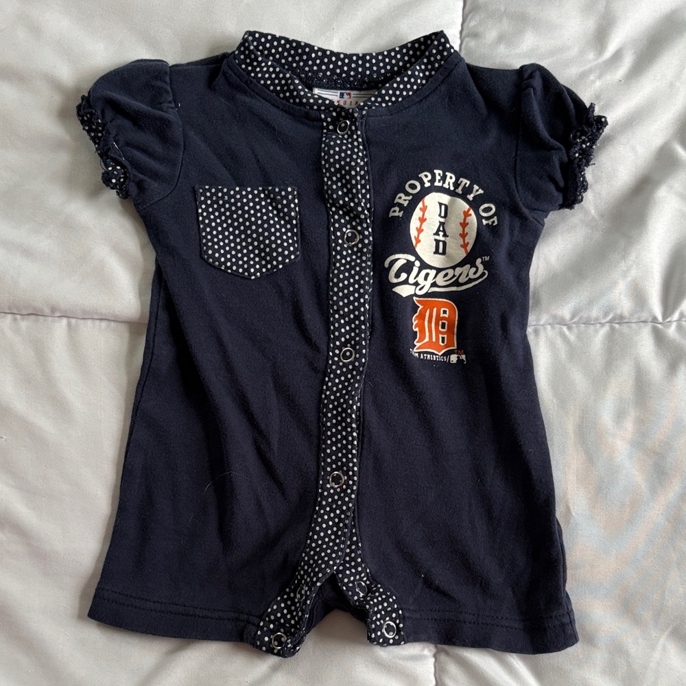Genuine Merchandise Detroit Tigers Baby Girl Romper